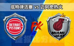 底特律活塞vs迈阿密热火 热火热情奔放